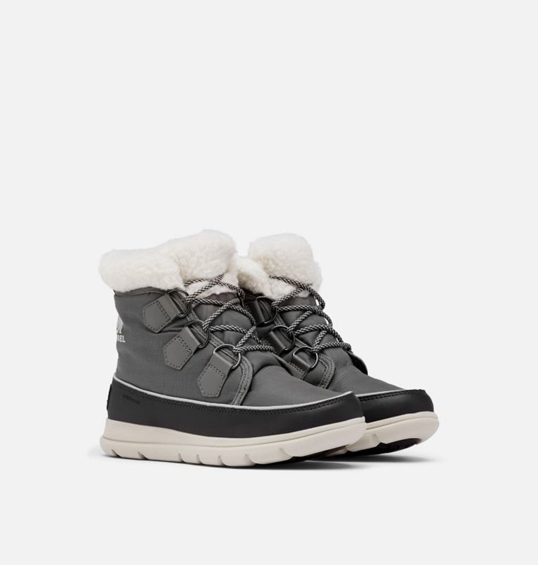 Womens Snow Boots Grey - Sorel ™ Explorer Carnival Low - 105-WZXEJO